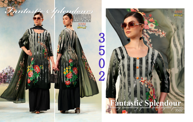 Charismatic Vol 3500 Vaishali Fashions Crape Pant Style Suits Wholesaler Gujarat