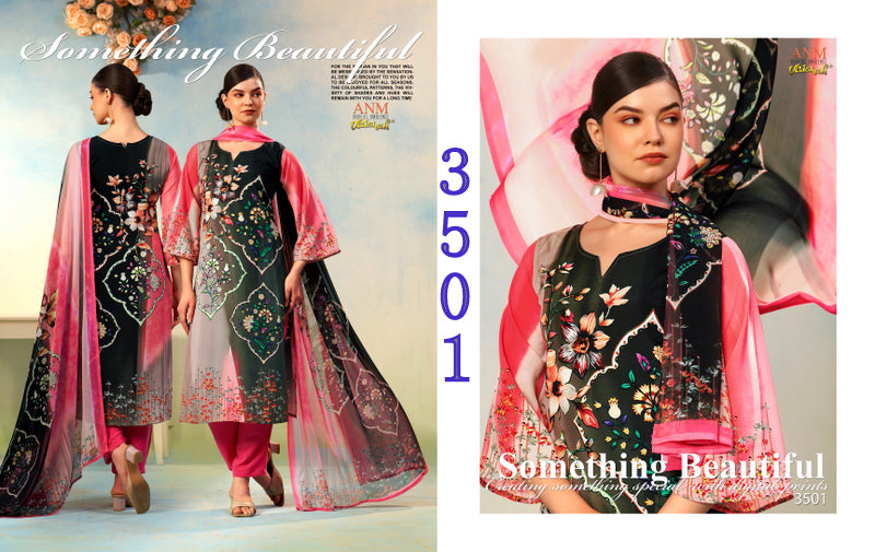 Charismatic Vol 3500 Vaishali Fashions Crape Pant Style Suits Wholesaler Gujarat