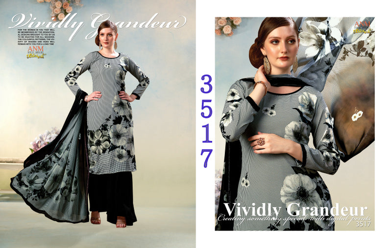 Charismatic Vol 3500 Vaishali Fashions Crape Pant Style Suits Wholesaler Gujarat