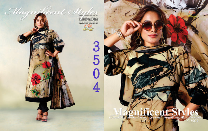 Charismatic Vol 3500 Vaishali Fashions Crape Pant Style Suits Wholesaler Gujarat