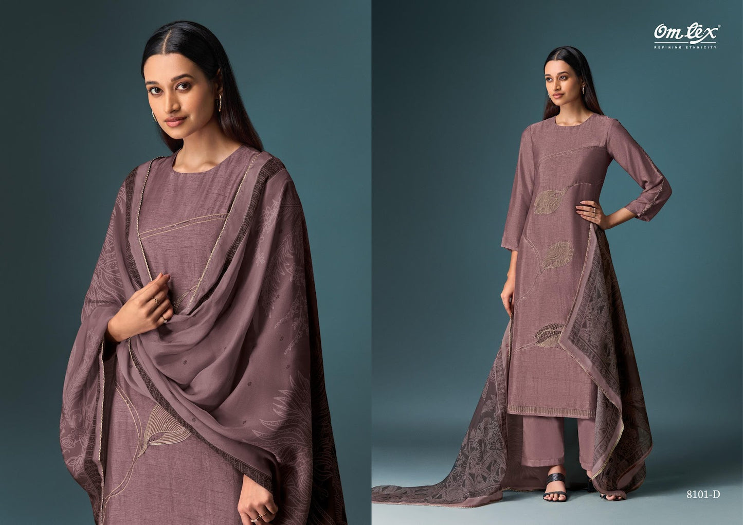 Charita Omtex Silk Pant Style Suits Exporter India