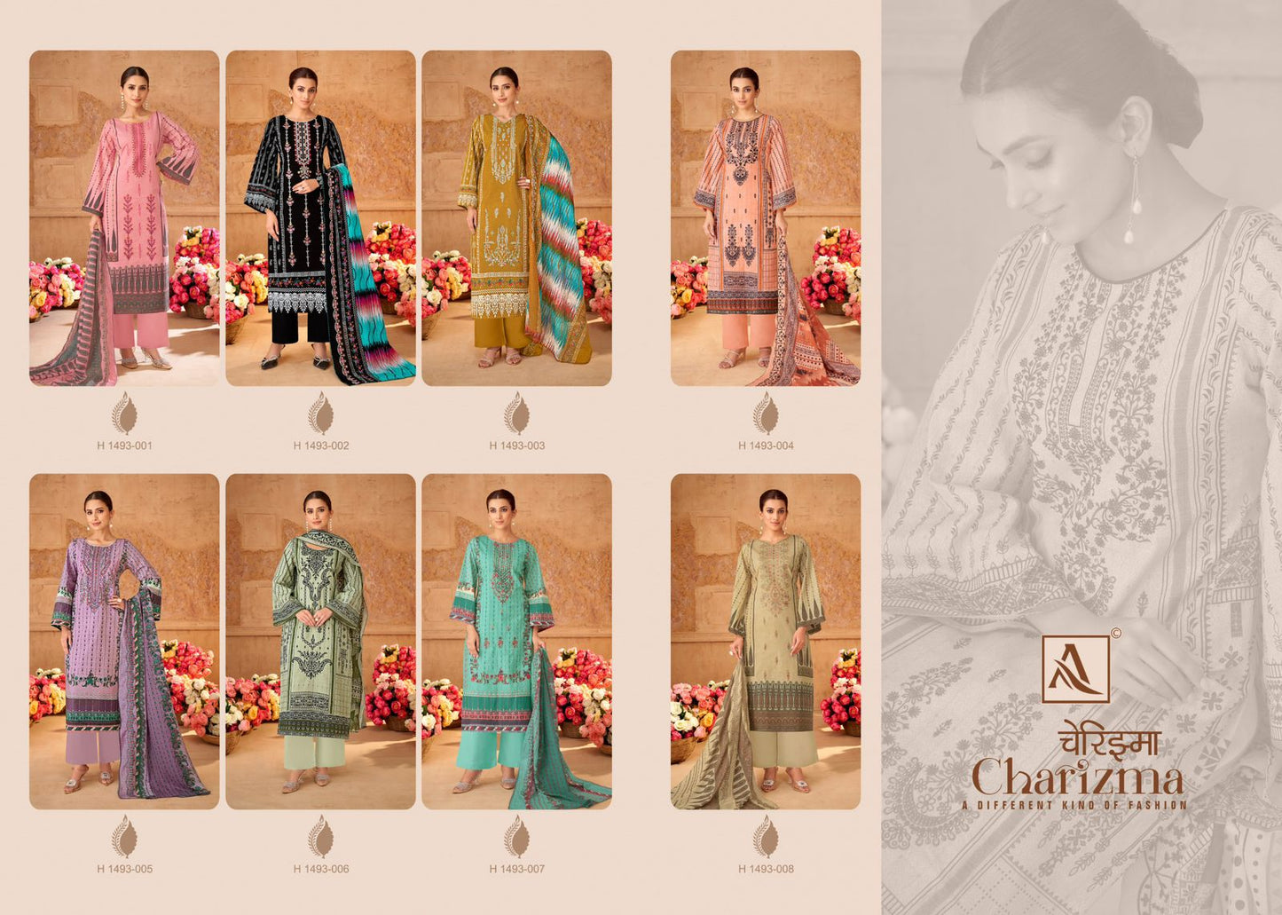 Charizma Alok Cambric Karachi Salwar Suits