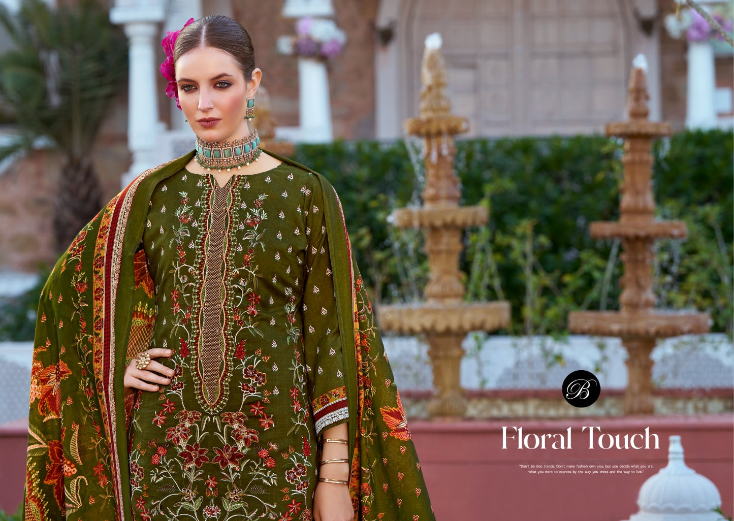 Charizma Belliza Designer Studio Cotton Karachi Salwar Suits Wholesale Price