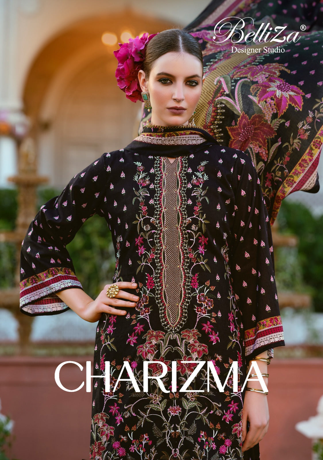 Charizma Belliza Designer Studio Cotton Karachi Salwar Suits Wholesale Price