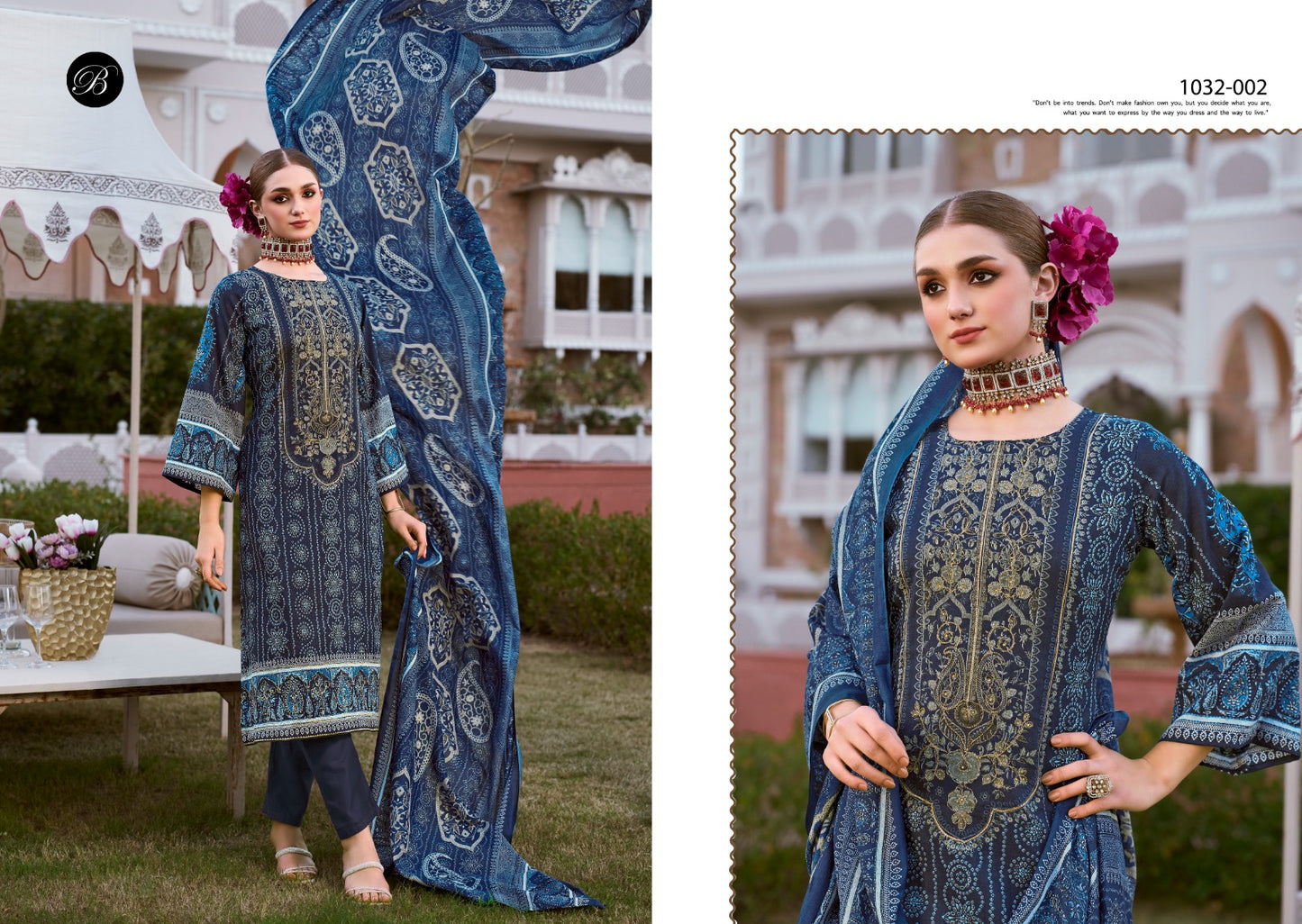 Charizma Belliza Designer Studio Cotton Karachi Salwar Suits Wholesale Price