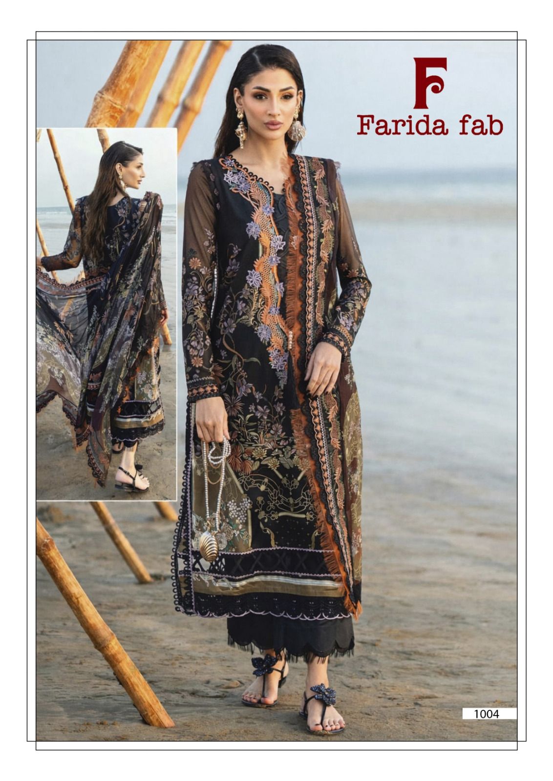 Charizma Luxury Lawn Collection Farida Fab Cotton Karachi Salwar Suits Manufacturer