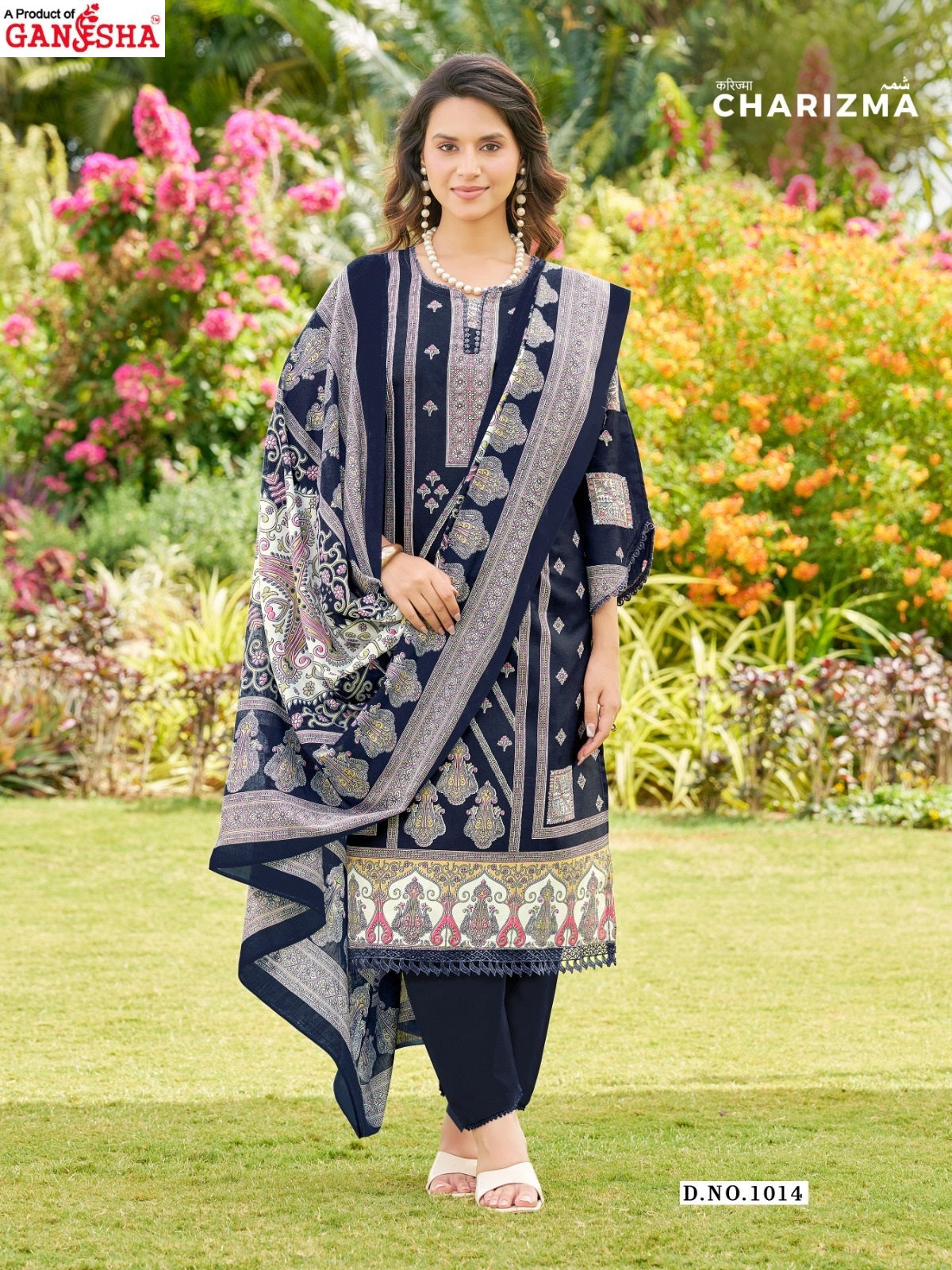 Charizma Vol 1 Ganesha Mix Cotton Karachi Salwar Suits Wholesaler Gujarat