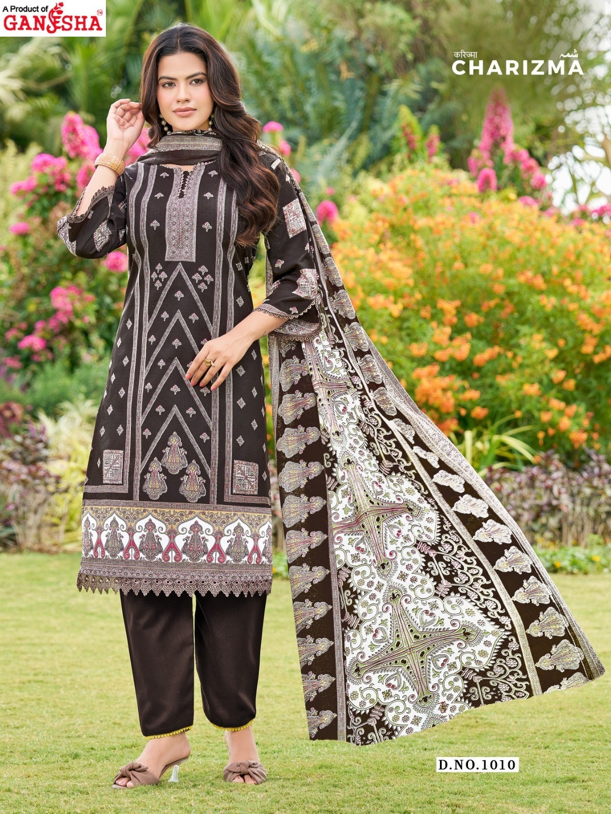 Charizma Vol 1 Ganesha Mix Cotton Karachi Salwar Suits Wholesaler Gujarat