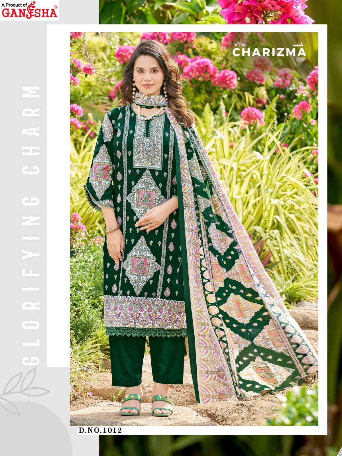 Charizma Vol 1 Ganesha Mix Cotton Karachi Salwar Suits Wholesaler Gujarat