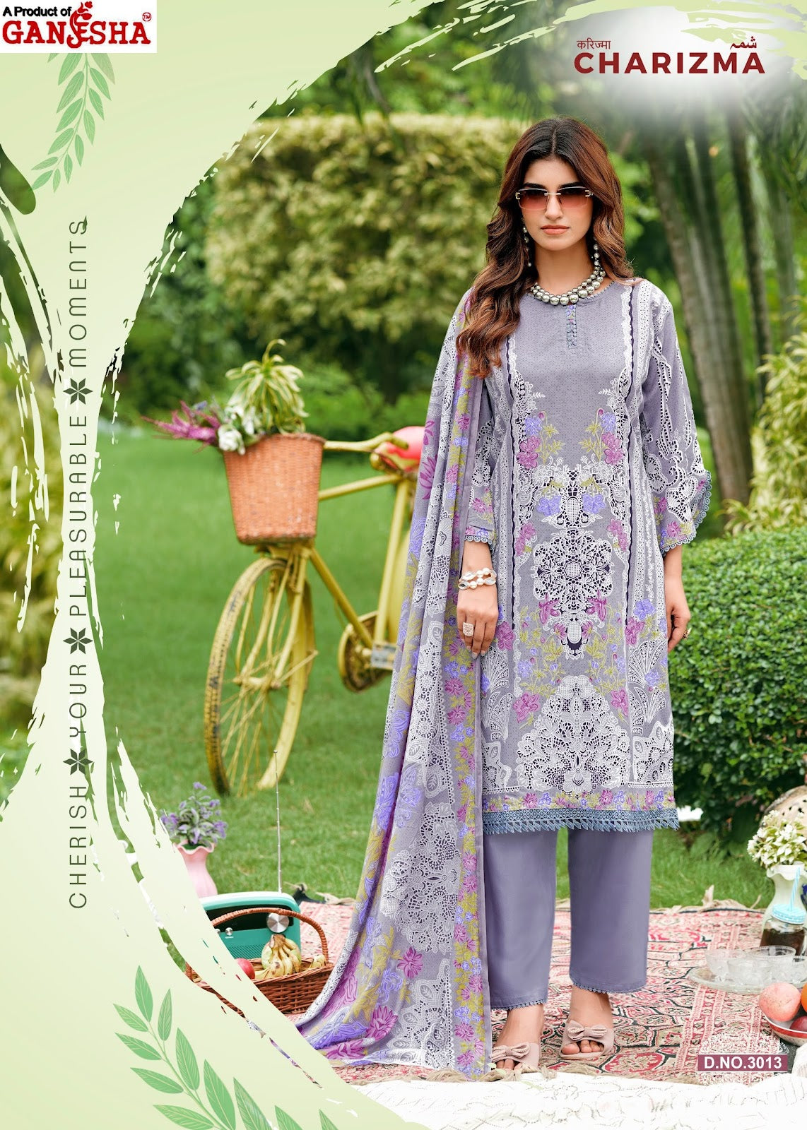 Charizma Vol 3 Ganesha Mix Cotton Karachi Salwar Suits Manufacturer Gujarat
