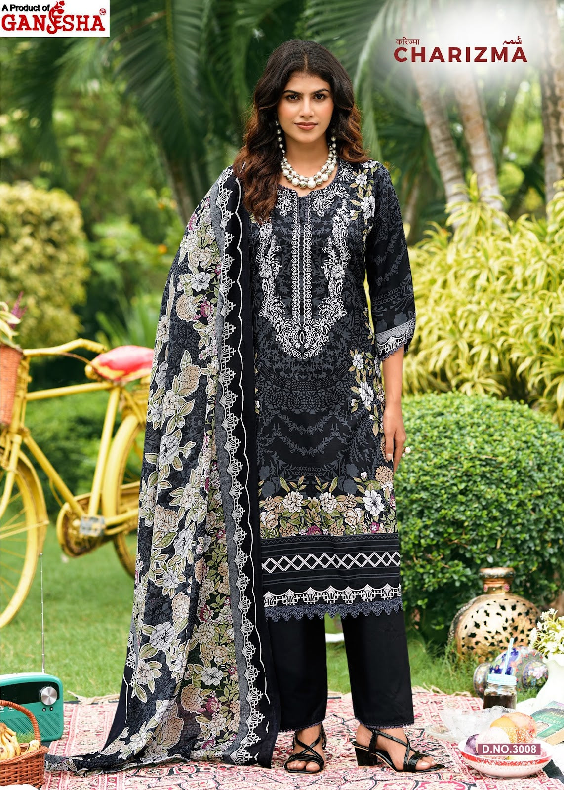 Charizma Vol 3 Ganesha Mix Cotton Karachi Salwar Suits Manufacturer Gujarat