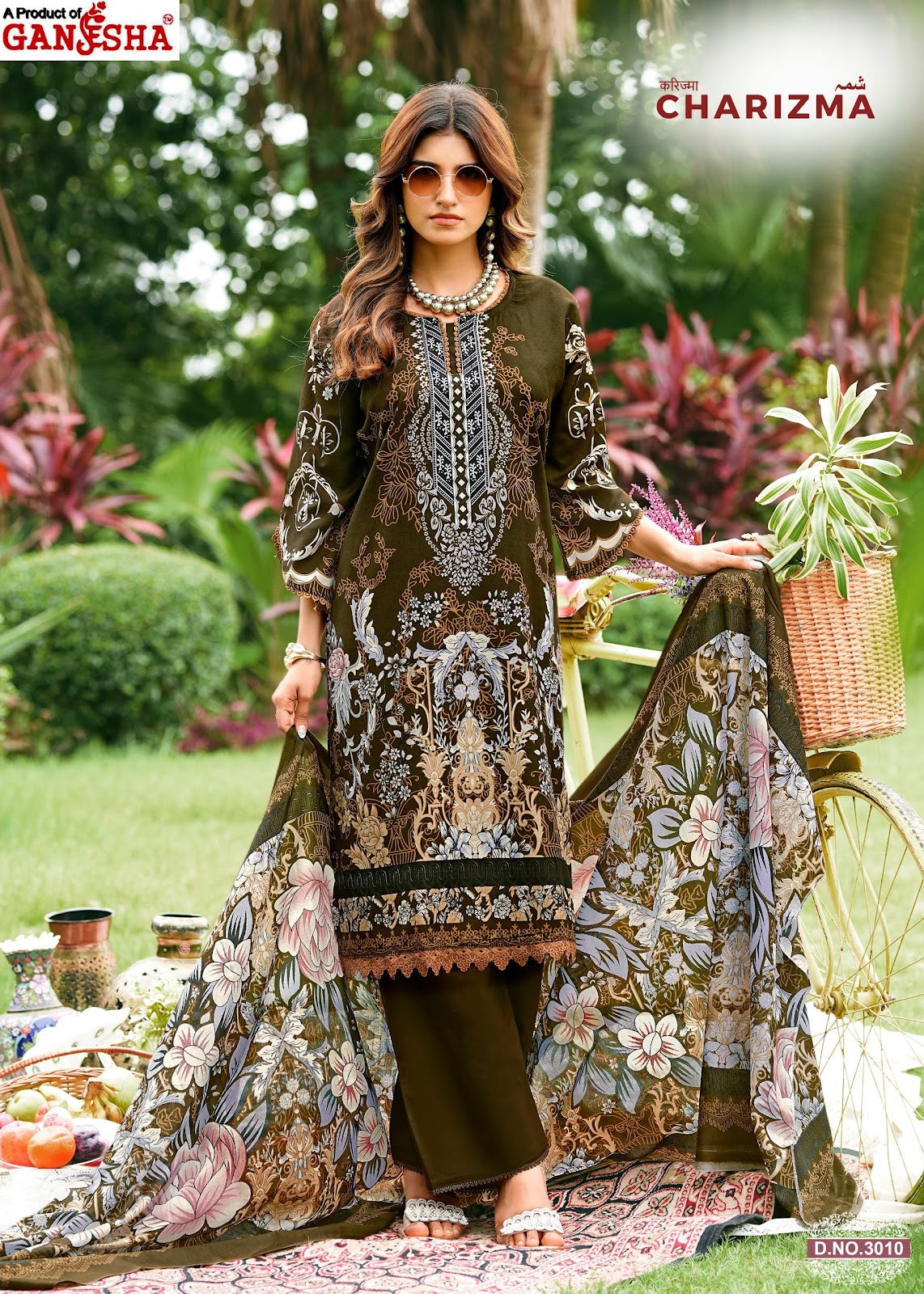 Charizma Vol 3 Ganesha Mix Cotton Karachi Salwar Suits Manufacturer Gujarat