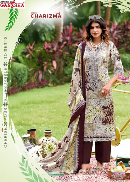 Charizma Vol 3 Ganesha Mix Cotton Karachi Salwar Suits Manufacturer Gujarat