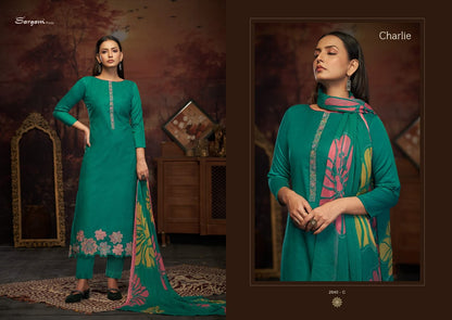 Charlie Sargam Prints Pure Jam Pant Style Suits Exporter Gujarat