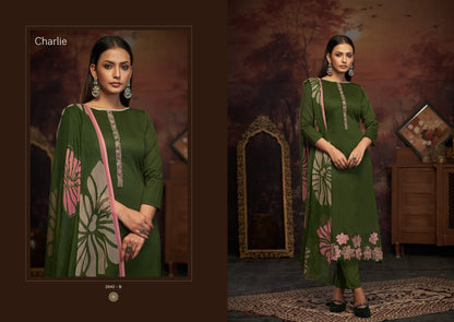 Charlie Sargam Prints Pure Jam Pant Style Suits Exporter Gujarat