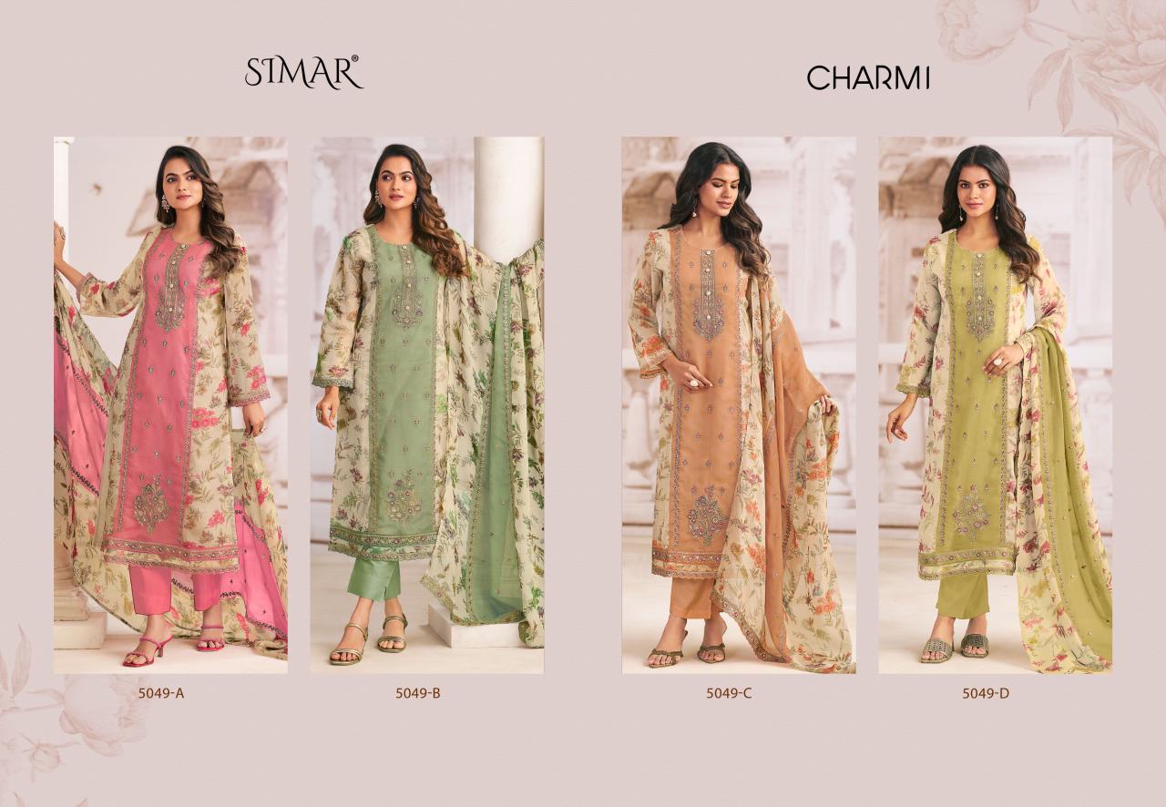 Charmi Simar Viscose Pant Style Suits Supplier Ahmedabad