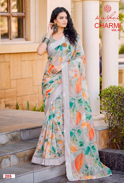 Charmi Vol 2 Kashvi Creation Weightless Sarees Exporter