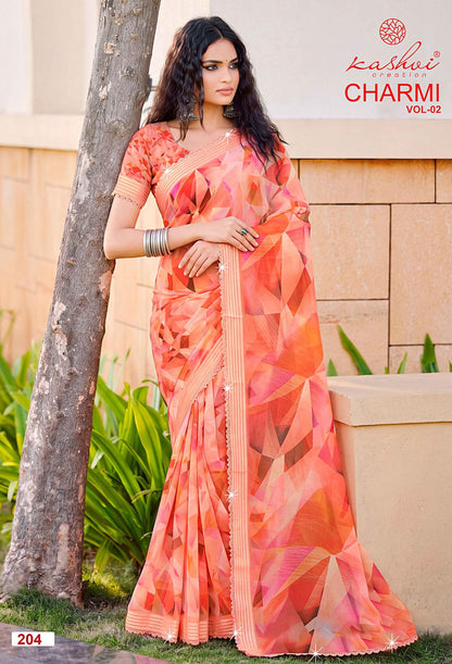 Charmi Vol 2 Kashvi Creation Weightless Sarees Exporter