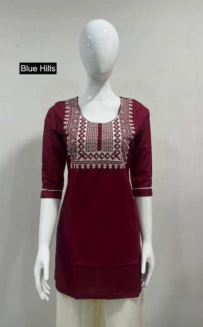 Charmi Vol 3 Blue Hills Rayon Short Kurtis Wholesaler Gujarat
