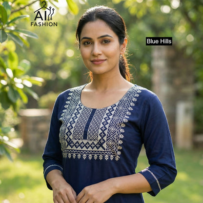 Charmi Vol 3 Blue Hills Rayon Short Kurtis Wholesaler Gujarat