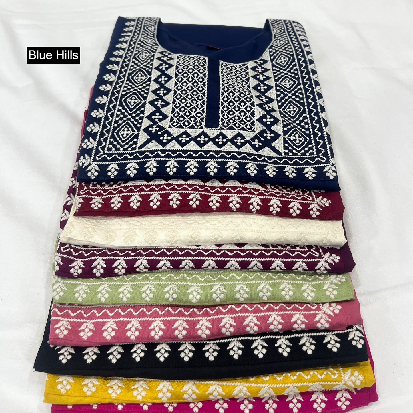 Charmi Vol 3 Blue Hills Rayon Short Kurtis Wholesaler Gujarat