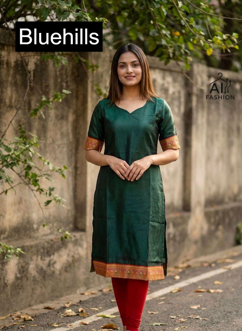 Charmi Vol 7 Bluehills Satin Knee Length Kurtis Wholesale