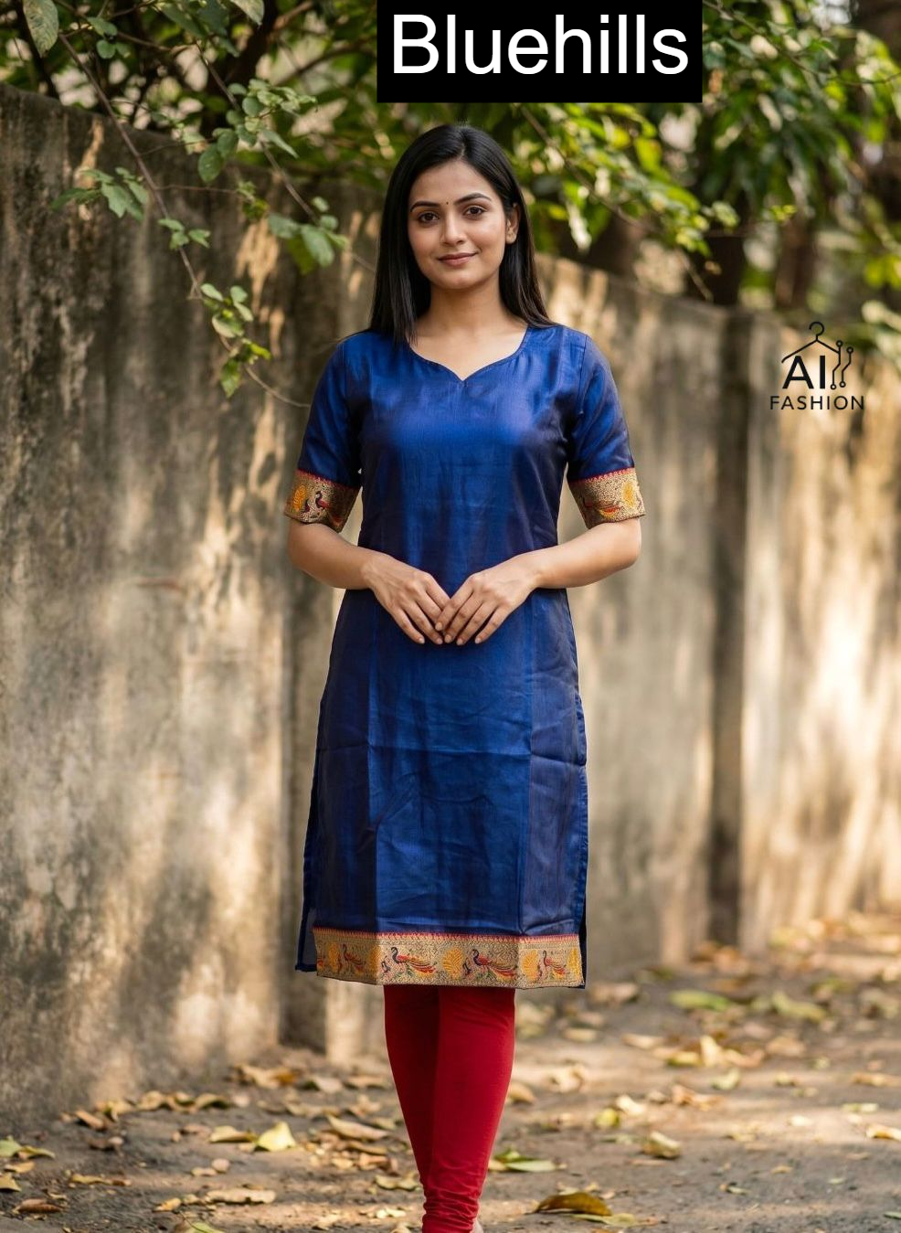 Charmi Vol 7 Bluehills Satin Knee Length Kurtis Wholesale