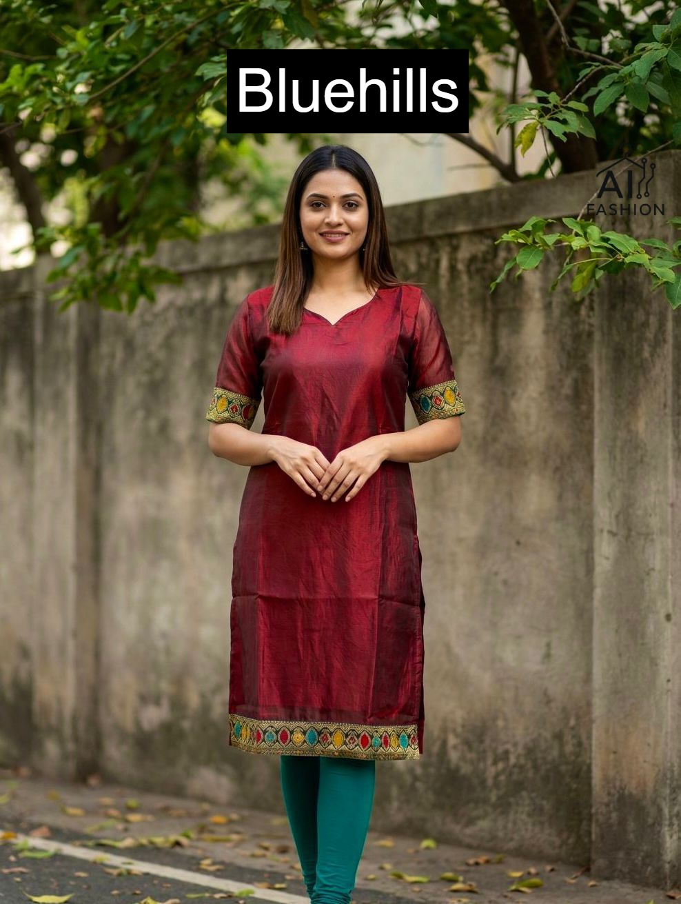Charmi Vol 7 Bluehills Satin Knee Length Kurtis Wholesale