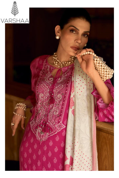 Charminar Varshaa Viscose Muslin Pant Style Suits Manufacturer Ahmedabad