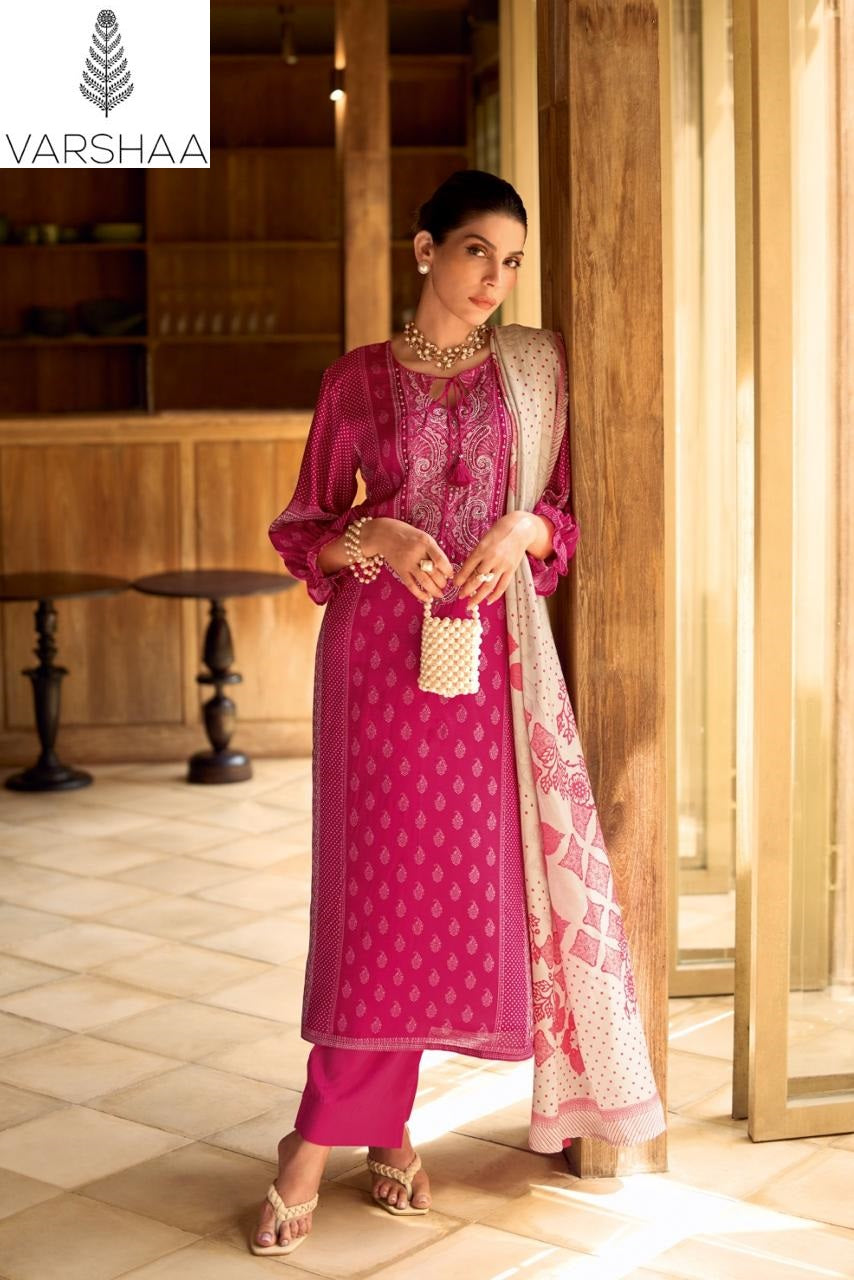 Charminar Varshaa Viscose Muslin Pant Style Suits Manufacturer Ahmedabad