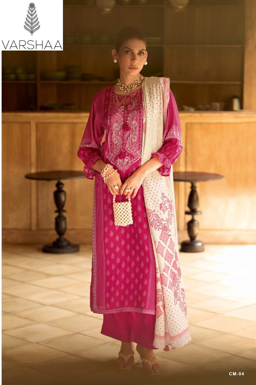 Charminar Varshaa Viscose Muslin Pant Style Suits Manufacturer Ahmedabad