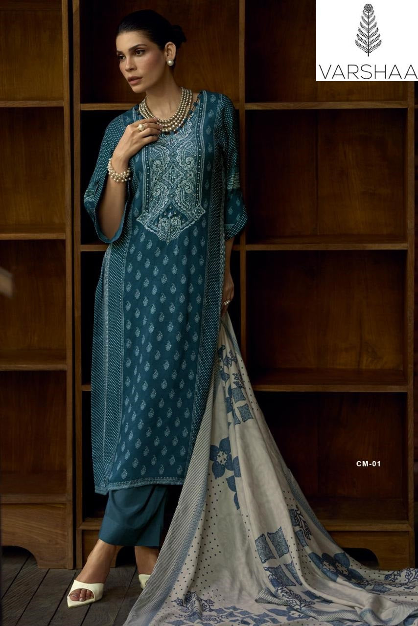 Charminar Varshaa Viscose Muslin Pant Style Suits Manufacturer Ahmedabad