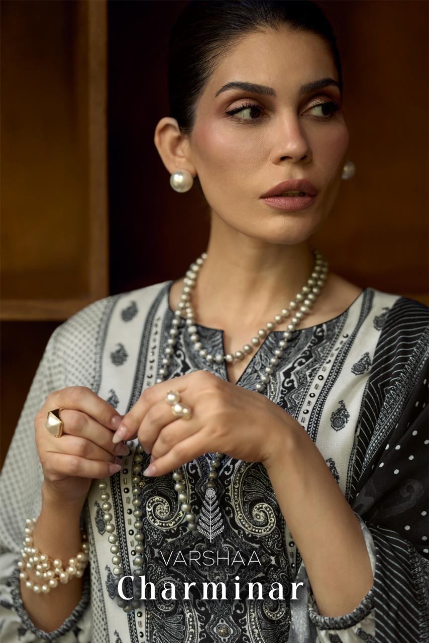 Charminar Varshaa Viscose Muslin Pant Style Suits Manufacturer Ahmedabad