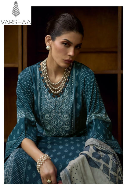 Charminar Varshaa Viscose Muslin Pant Style Suits Manufacturer Ahmedabad