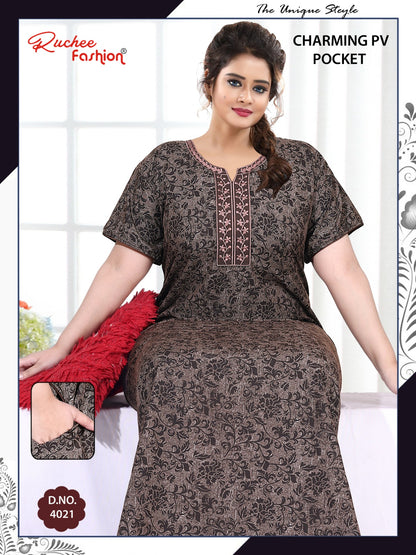 Charming Ruchee Fashion Pv Night Gowns Supplier Ahmedabad