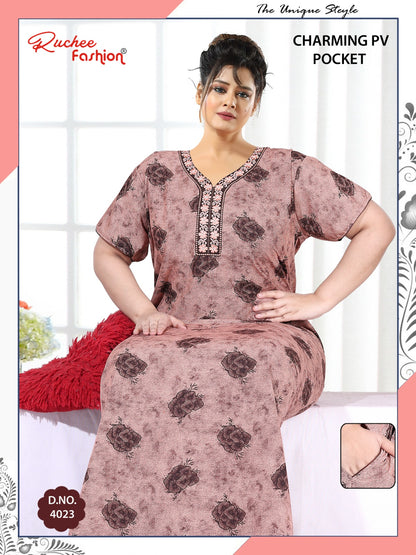 Charming Ruchee Fashion Pv Night Gowns Supplier Ahmedabad