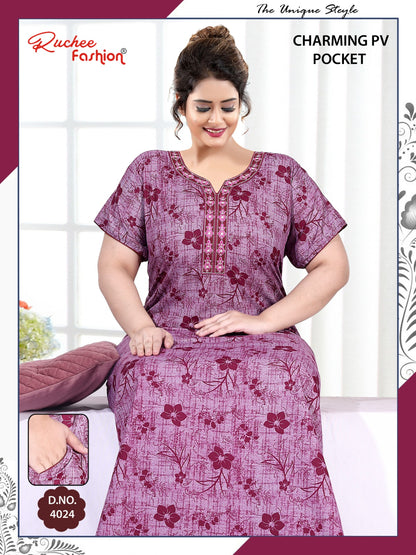 Charming Ruchee Fashion Pv Night Gowns Supplier Ahmedabad