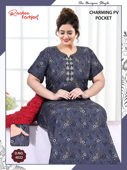 Charming Ruchee Fashion Pv Night Gowns Supplier Ahmedabad