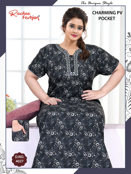 Charming Ruchee Fashion Pv Night Gowns Supplier Ahmedabad