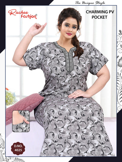 Charming Ruchee Fashion Pv Night Gowns Supplier Ahmedabad