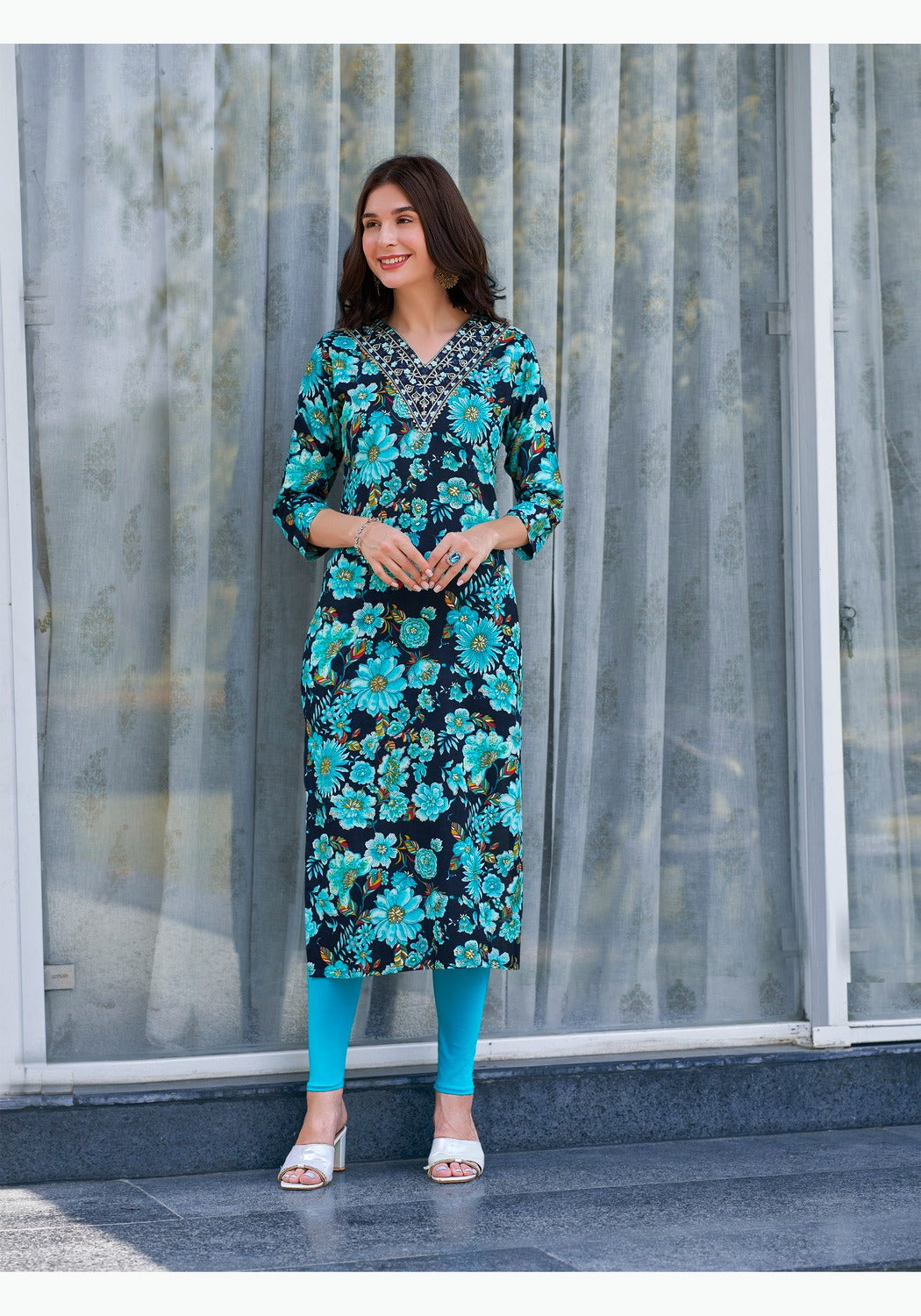 Charming Vol 1 Vaniska Colour Pix Rayon 14Kg Straight Cut Kurtis Exporter
