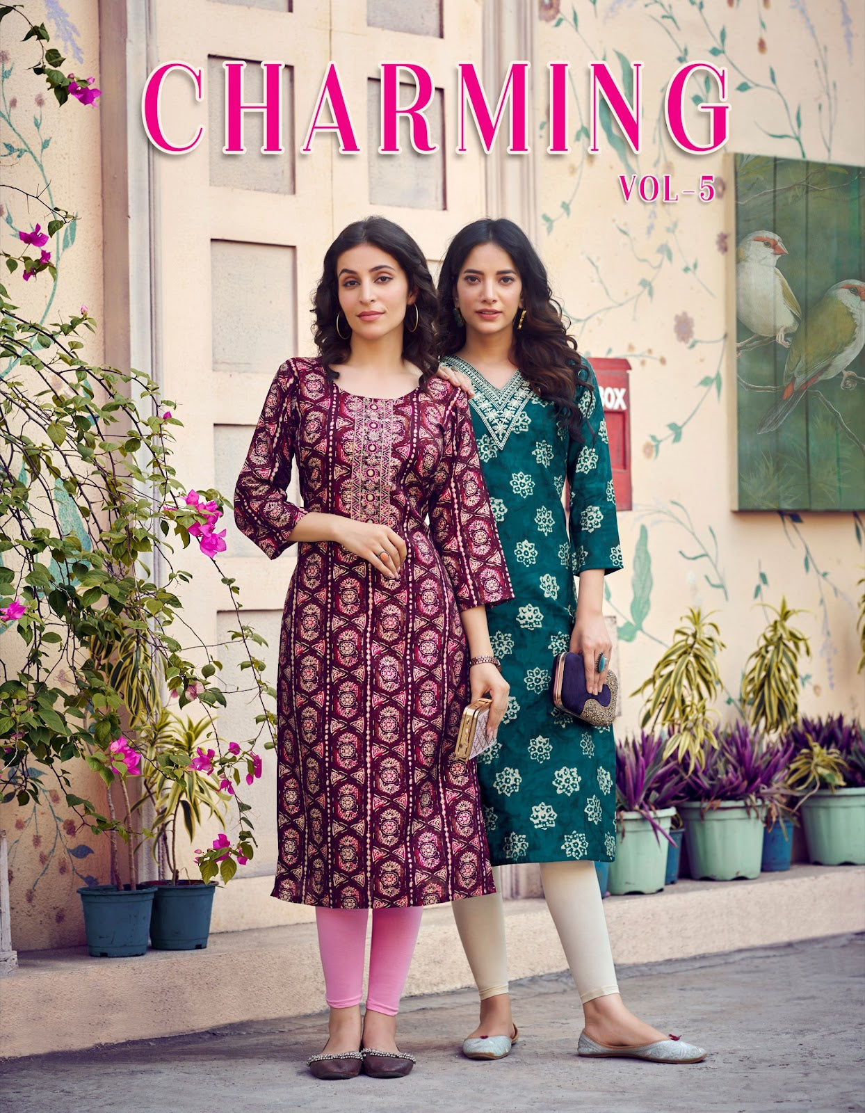 Charming Vol 5 Radhika Lifestyle Modal Chanderi Long Straight Kurti Wholesaler Gujarat