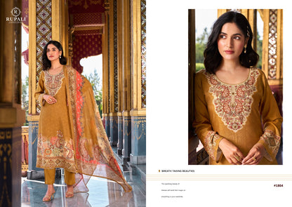 Charmy Rupali Viscose Muslin Pant Style Suits Wholesale Price