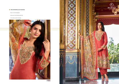 Charmy Rupali Viscose Muslin Pant Style Suits Wholesale Price