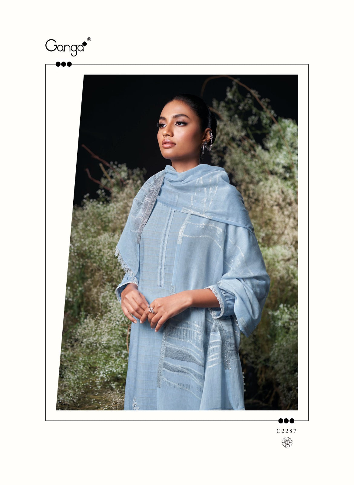 Charoline Ganga Premium Cotton Plazzo Style Suits Wholesaler Gujarat
