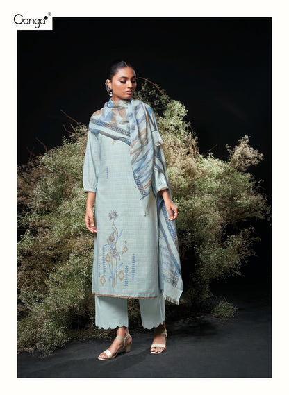 Charoline Ganga Premium Cotton Plazzo Style Suits Wholesaler Gujarat