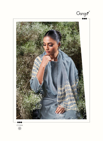 Charoline Ganga Premium Cotton Plazzo Style Suits Wholesaler Gujarat