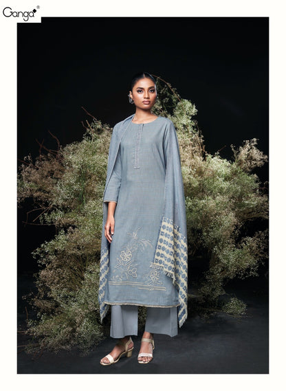 Charoline Ganga Premium Cotton Plazzo Style Suits Wholesaler Gujarat