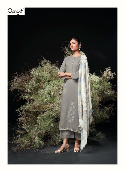 Charoline Ganga Premium Cotton Plazzo Style Suits Wholesaler Gujarat