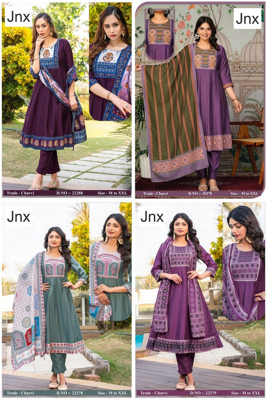 Charvi 2506 Jnx Vertican Readymade Anarkali Suits Wholesaler